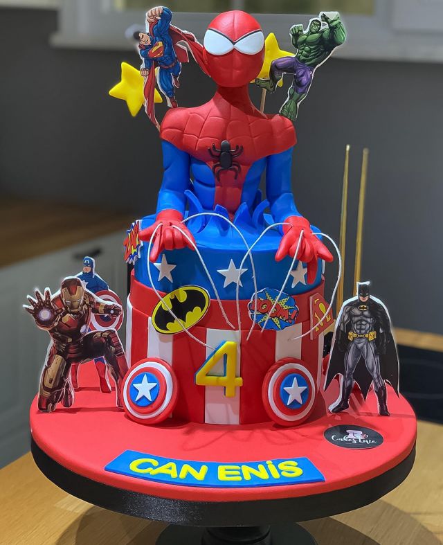 Happy Birthday Can Enis #cakeslove #spidermancake #marvelcake